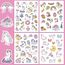Einhorn Glitzersticker Über 160 Stück, Glitzer Sticker, Einhorn Geschenk für Mädchen Einschulung, Schultüte Füllung