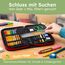 melu kids® Namensaufkleber Kinder für Schule & Kita (75 Stück) - Personalisierte Aufkleber mit Namen für Stifte und alle Schulsachen - Wasserfest in Spülmaschine (Lichtweiß)