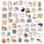 50 Stück Katze Aufkleber für Laptop, Stoßstange, Skateboard, Wasserflaschen, Computer, Telefon, Gitarre, Cartoon-Aufkleber für Kinder, Teenager und Erwachsene