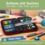 melu kids® Namensaufkleber Kinder für Schule & Kita (225 Stück) - Personalisierte Aufkleber mit Namen für Stifte und alle Schulsachen - Wasserfest in Spülmaschine (Aqua)