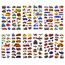 Cobee 3D-Aufkleber für Kinder, 12 Bögen, Auto-Thema, Kinderaufkleber, Lehrer, Belohnungsaufkleber, DIY-Dekoration, Aufkleber für Mädchen, Jungen, Lehrer, Basteln, Scrapbooking