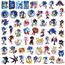 50 Stück The Hedgehog Aufkleber für Laptop, Stoßstange, Skateboard, Wasserflaschen, Computer, Telefon, Gitarre, Cartoon-Aufkleber für Kinder, Teenager und Erwachsene