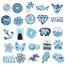 Willingood Aufkleber Mädchen 53pcs VSCO Tumblr Aesthetic Stickers Wasserdicht für Laptop Skateboard Auto Motorrad Fahrrad PS4 Koffer Snowboard iPhone, Blau