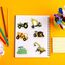 SUNYOVIME Bagger Sticker Kinder Set, 50 Stück Wasserfeste Vinyl Sticker Jungen Mädchen Baufahrzeug LKW Auto Traktor Aufkleber für Skateboard Laptop Koffer Helm Motorrad Auto Fahrrad Handy