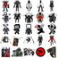 Skibidi Toilet Sticker,50 Stück Cartoon Vinyl Sticker Set Wasserfest Graffiti Aufkleber für Laptop Skateboard Koffer Helm Auto Fahrrad Handy Scrapbook,Geschenk für Kinder Teenager Erwachsene