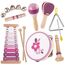 BUYGER Musikinstrumente für Kinder aus Holz ab 1 Jahre, mit Xylophon Schlagzeug, Baby Percussion Instrumente, Montessori Spielzeug Holzspielzeug, Geschenk für Kinder Mädchen 1-3 Jahre