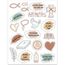 16 Bögen Sticker Kinder Aufkleber Set - ideal zum Kommunion, Konfirmation, Taufe - Stickerbögen für Gästebuch Fotoalbum - für Mädchen und Junge