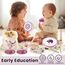 BUYGER Percussion Instrumente für Kinder, Baby Montessori Musikspielzeug aus Holz, Musikinstrumente mit Tamburin, Becken, Holzspielzeug Geschenke für Kinder ab 1 Jahre