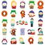 South Park Sticker,50 Stück Anime Vinyl Sticker Set, Wasserfest Cartoon Graffiti Aufkleber Stickers für Laptop Skateboard Koffer Helm Motorrad Auto Fahrrad Handy,Geschenk für Kinder Erwachsene