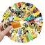 SUNYOVIME Bagger Sticker Kinder Set, 50 Stück Wasserfeste Vinyl Sticker Jungen Mädchen Baufahrzeug LKW Auto Traktor Aufkleber für Skateboard Laptop Koffer Helm Motorrad Auto Fahrrad Handy