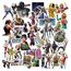 100 Game Aufkleber, Wasserfeste Vinyl Stickers für DIY Dekoration, Graffiti Style Decals für Auto Motorräder Laptop Fahrrad Skateboard Snowboard Gepäck Aufkleber MacBook iPad und mehr