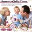 BUYGER Percussion Instrumente für Kinder, Baby Montessori Musikspielzeug aus Holz, Musikinstrumente mit Tamburin, Becken, Holzspielzeug Geschenke für Kinder ab 1 Jahre
