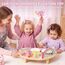 Lehoo Castle Holz Montessori Kinder Schlagzeugset Spielzeug ab 1- 3 Jahre mädchen , Musikinstrumente für Kinder mit Xylophon Trommel, Musikspielzeug für Babys im Vorschulalter, Lernspielzeug Geschenk