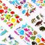 Vicloon 3D Aufkleber für Kinder, 22 Blätter 500+ Verschiedene Geschwollene Aufkleber, Geschwollen Stickers, Einschließlich ruchtaufkleber, Tieraufkleber, Einhorn Aufkleber, Christmas Sticker und Mehr