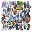 100 Game Aufkleber, Wasserfeste Vinyl Stickers für DIY Dekoration, Graffiti Style Decals für Auto Motorräder Laptop Fahrrad Skateboard Snowboard Gepäck Aufkleber MacBook iPad und mehr