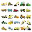 SUNYOVIME Bagger Sticker Kinder Set, 50 Stück Wasserfeste Vinyl Sticker Jungen Mädchen Baufahrzeug LKW Auto Traktor Aufkleber für Skateboard Laptop Koffer Helm Motorrad Auto Fahrrad Handy