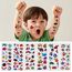 Cobee 3D Meerestiere Aufkleber für Kinder, 12 Bögen Puffy Sticker Sea Ocean Life Foam Sticker Sea Window Gel Clings Decals für Jungen und Mädchen