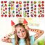 Cobee 3D Puffy Aufkleber für Kinder, 12 Blätter Schaumstoff Gemüse Obst farbige Kinder Aufkleber für Scrapbooking Lehrer Belohnungsaufkleber DIY Dekoration Aufkleber für Jungen Mädchen
