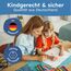 melu kids® Namensaufkleber Kinder für Schule & Kita (225 Stück) - Personalisierte Aufkleber mit Namen für Stifte und alle Schulsachen - Wasserfest in Spülmaschine (Lichtweiß)