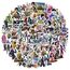 100 Game Aufkleber, Wasserfeste Vinyl Stickers für DIY Dekoration, Graffiti Style Decals für Auto Motorräder Laptop Fahrrad Skateboard Snowboard Gepäck Aufkleber MacBook iPad und mehr