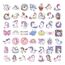 100 Einhorn Aufkleber, Wasserfeste Vinyl Stickers für Auto Motorräder Laptop Fahrrad Skateboard Snowboard Gepäck Aufkleber MacBook iPad und mehr