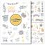 Sticker Geburtstag by snaPmee - Aufkleber für Gästebuch, Fotoalbum & Geschenke - Party-Deko für Erwachsene & Kinder - Set mit 133 Motiven auf 8 Bögen DIN-A5 (Party Bunt)