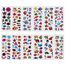Cobee 3D Meerestiere Aufkleber für Kinder, 12 Bögen Puffy Sticker Sea Ocean Life Foam Sticker Sea Window Gel Clings Decals für Jungen und Mädchen