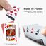 Wugauwor Wasserfeste Plastik Spielkarten, 2 Kartendecks, Rot und Blau, Professionelle Plastik Pokerkarten, Kunststoff Spielkarten, Poker Kartendeck, Poker Karten für Blackjack, Canasta Kartenspiel