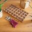 LOGOPLAY Hus - Bao - Kalaha - Mancala - Steinchenspiel - Edelsteinspiel aus Samena-Holz inkl. Edelsteinen