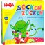HABA Socken zocken – Schnelles Reaktionsspiel für Kinder ab 4 Jahren – Lustiges Suchspiel für 2–6 Spieler – Familienspiel mit Sprachförderung – 1004465001