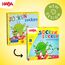HABA 4465 - Socken zocken, schnelles Suchspiel für 2-6 Spieler von 4-99 Jahren, blitzschnelles Reaktionsspiel mit Tipps zur Sprachförderung, Spiel für die ganze Familie (Packung mit 2)