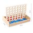 ZUNIPLEX 4 In a Row Klassik,Holz 4 in Einer Reihe Spiel,Lernspielzeug für Kinder,Strategiespiel für Kinder ab 3 4 5 6 7 8