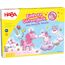 HABA Einhorn Glitzerglück – Kooperatives Lauf- und Sammelspiel für 2-4 Spieler ab 4 Jahren – Party im Wolkenland – Brettspiel, Kinderspielzeug - 1302767001