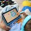 Edurino Ergonomischer Eingabestift | Tablet Stift für Kinder | Eingabestift für Edurino Figuren | Lernspiele ab 4 Jahren | Dreipunktgriff | Stylus Touch Pen (Hellblau)