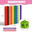 HOTUT Steckwürfel, 100 Stück Math Cubes, rechenwürfel grundschule mit 18 Lehrkarten und löschbarer Stift, Lernen Lernspiele, mathematische würfel Geschenk ab 3-8 Jahren Jungen und Mädchen
