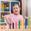 HOTUT Steckwürfel, 100 Stück Steckwürfel Grundschule, Rechenwürfel Grundschule, Lernen Lernspiele, Mathe Würfel zum Zählen, Rechenhilfe Geschenk ab 3-8 Jahren Jungen und Mädchen