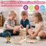 Akokie Montessori Spielzeug ab 3 Jahre Spiele ab 3 4 5 Jahren 3-IN-1 Brettspiele Lernspiele ab 4 Jahre mit 40 Holzstäbe, Aufbewahrungsbox Klassifizierung Farblernturm Kinderspiele Reisespiele Kinder