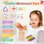 Montessori Spielzeug ab 1 Jahr, Spielzeug ab 1 2 Jahre Mädchen Jungen Baby Spielzeug Geschenk Mädchen Jungen 1 2 Jahre Farbe Sortierspiel Kinderspielzeug Motorikspielzeug Holzspielzeug ab 1 Jahr