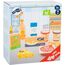 small foot Gefrier- und Kühlwaren-Set "fresh" aus Holz, für Kaufladen und Kinderküche, 9-teilig, ab 3 Jahren, 11441