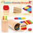 Montessori Spielzeug ab 1 Jahr, Spielzeug ab 1 2 Jahre Mädchen Jungen Baby Spielzeug Geschenk Mädchen Jungen 1 2 Jahre Farbe Sortierspiel Kinderspielzeug Motorikspielzeug Holzspielzeug ab 1 Jahr