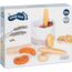 small foot Brotkorb-Set "fresh" aus Holz, mit Backzange, Zubehör für Kinderküche und Kaufladen, ab 3 Jahren, 11444