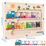 Montessori Spielzeug Magnetspiel Labyrinth ab 2 3 4 5 Jahre, Holzspielzeug Kinderspielzeug Lernspiele Busy Board, Magnet Spielzeug Kinder Motorikspielzeug Sortierspiel Geschenk für Mädchen Jungen