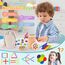 Montessori Spielzeug ab 1 Jahr, Spielzeug ab 1 2 Jahre Mädchen Jungen Baby Spielzeug Geschenk Mädchen Jungen 1 2 Jahre Farbe Sortierspiel Kinderspielzeug Motorikspielzeug Holzspielzeug ab 1 Jahr