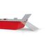 siku 2117, Feuerwehr Arbeitsboot, 1:50, Metall/Kunststoff, Rot/Gelb, Inkl. Ford F150 Pick-Up und Stickerbogen