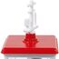 siku 2117, Feuerwehr Arbeitsboot, 1:50, Metall/Kunststoff, Rot/Gelb, Inkl. Ford F150 Pick-Up und Stickerbogen