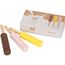 small foot Milcheis am Stiel "fresh" aus Holz, Zubehör für Kaufladen und Kinderküche, Rollenspielzeug ab 3 Jahren, 12351