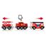 BRIO World 33844 Feuerwehr-Löschzug - Feuerwehrzug mit Feuerwehrschlauch und Wassertank - Kleinkindspielzeug empfohlen ab 3 Jahren