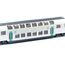 siku 1791001, Doppelstock-Zug RATP Frankreich, 1:87, Metall/Kunststoff, Türkis/Weiß, Kompatibel mit anderen siku Spielzeugen