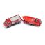 siku 1636001, Französischer Feuerwehr Unimog mit Boot, 1:87, Frankreich, Metall/Kunststoff, Rot, Französische Aufschrift Pompiers, Schwimmfähiges Boot