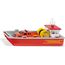 siku 2117, Feuerwehr Arbeitsboot, 1:50, Metall/Kunststoff, Rot/Gelb, Inkl. Ford F150 Pick-Up und Stickerbogen